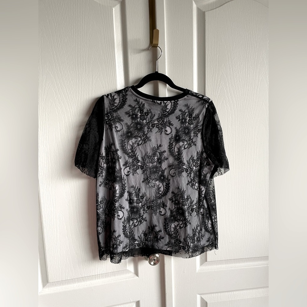 Black Lace Blouse